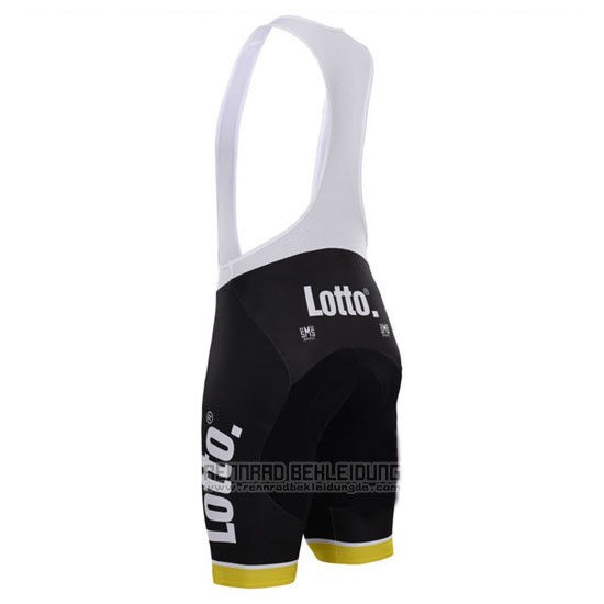 2015 Fahrradbekleidung Lotto NL Jumbo Gelb Trikot Kurzarm und Tragerhose